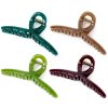 Glossy Cross-Shaped Long Hair Claw Clips