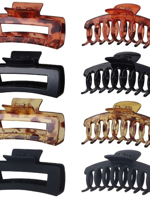 Rectangular & Curved Hair Claw Clips