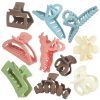 Matte Multi-Style Pastel Hair Claw Clip Set