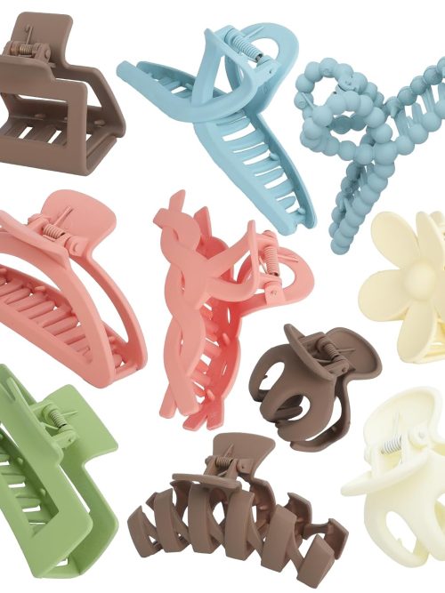 Matte Multi-Style Pastel Hair Claw Clip Set