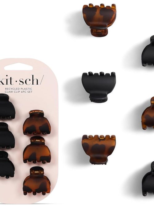 Mini Matte & Tortoiseshell Recycled Plastic Claw Clips