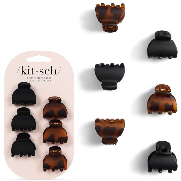 Mini Matte & Tortoiseshell Recycled Plastic Claw Clips