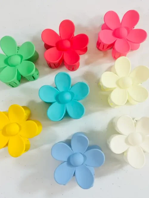 Flower Claw Clip, 3” Flower Hair Clip