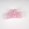 Pastel Daisy Print Rectangle Hair Claw Clips