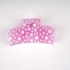 Pastel Daisy Print Rectangle Hair Claw Clips