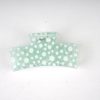 Pastel Daisy Print Rectangle Hair Claw Clips