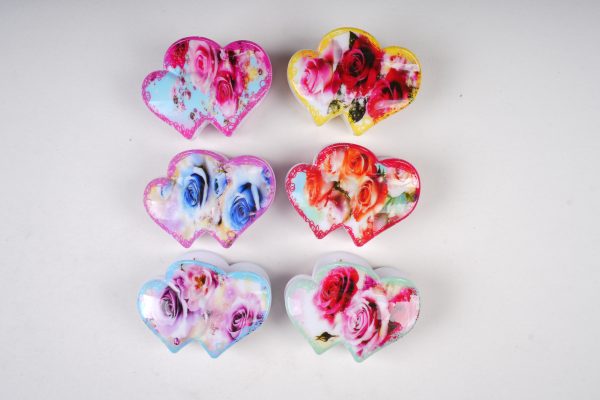 Vintage Rose Print Cloud-Shaped Hair Claws