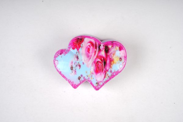 Vintage Rose Print Cloud-Shaped Hair Claws