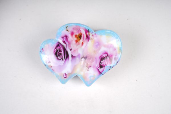 Vintage Rose Print Cloud-Shaped Hair Claws