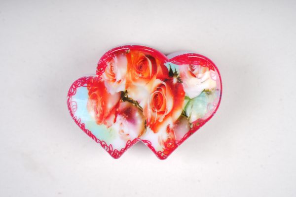 Vintage Rose Print Cloud-Shaped Hair Claws