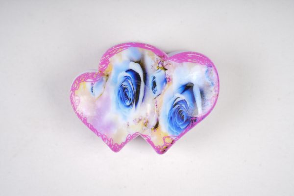 Vintage Rose Print Cloud-Shaped Hair Claws