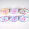 Pastel Cherry Print Cloud Hair Claw Clips