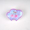 Pastel Cherry Print Cloud Hair Claw Clips
