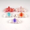 Gradient Plumeria Flower Hair Claw Clips