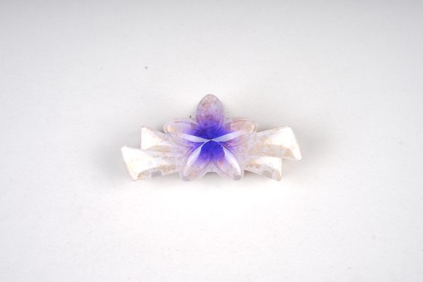 Gradient Plumeria Flower Hair Claw Clips