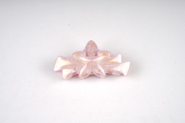 Gradient Plumeria Flower Hair Claw Clips