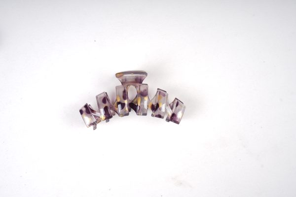 Marble Gold Foil Wave Hair Claw Clips