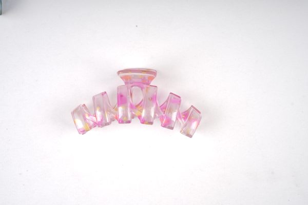 Marble Gold Foil Wave Hair Claw Clips