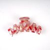 Marble Gold Foil Wave Hair Claw Clips