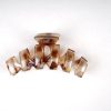 Marble Gold Foil Wave Hair Claw Clips