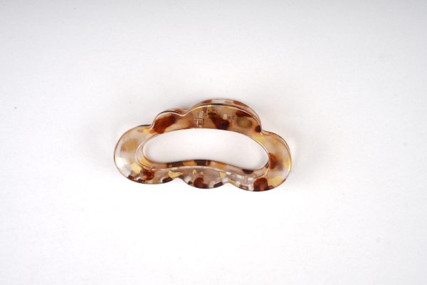 Cloud-Shaped Gold Foil Transparent Hair Claw Clips