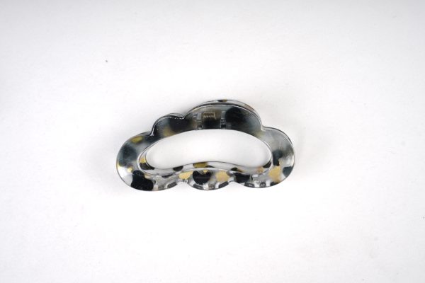 Cloud-Shaped Gold Foil Transparent Hair Claw Clips