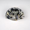 Translucent Shell-Shaped Gold Foil Hair Claw Clips