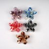 Translucent Shell-Shaped Gold Foil Hair Claw Clips