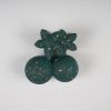 Matte Cherry & Flower Shaped Hair Claw Clips