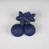 Matte Cherry & Flower Shaped Hair Claw Clips