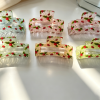Cherry Print Transparent Hollow Hair Claw Clips