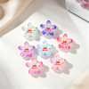 Cherry Print Plumeria Flower Hair Claw Clips
