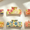 3D Embossed Floral & Butterfly Hair Claw Clips