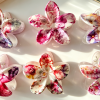 Tropical Floral Print Flower Hair Claw Clips