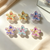 Watercolor Bloom Flower Hair Claw Clips