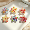 Cute Cherry Print Plumeria Hair Claws
