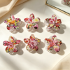 Vintage Oil Painting Floral Plumeria Claws