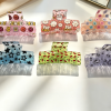 Mixed Cute Print Transparent Hair Claw Clips
