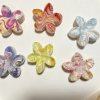 Marble Swirl Plumeria Flower Hair Claws