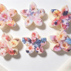 Vintage Floral Print Plumeria Hair Claws